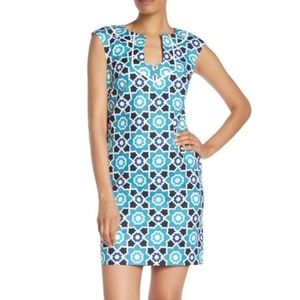 Trina Turk 12 Moroccan Print Shift Dress - NWT